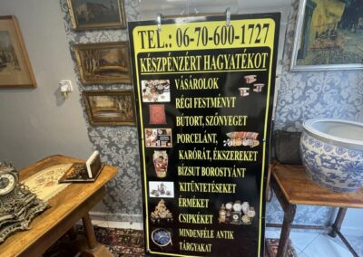 hagyaték felvásárlás tábla